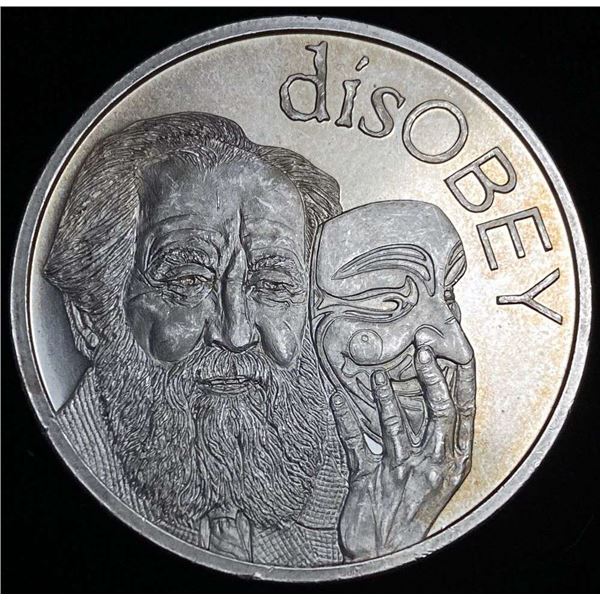 2017 disOBEY Silver Shield 1 ozt .999 Silver