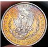 Image 1 : Toned Reverse 1896 Morgan Silver Dollar