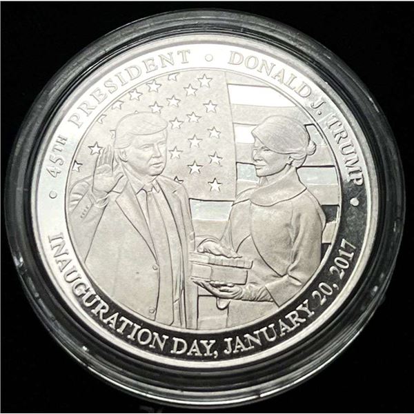 President Donald Trump Inauguration Day Proof 1 ozt .999 Silver