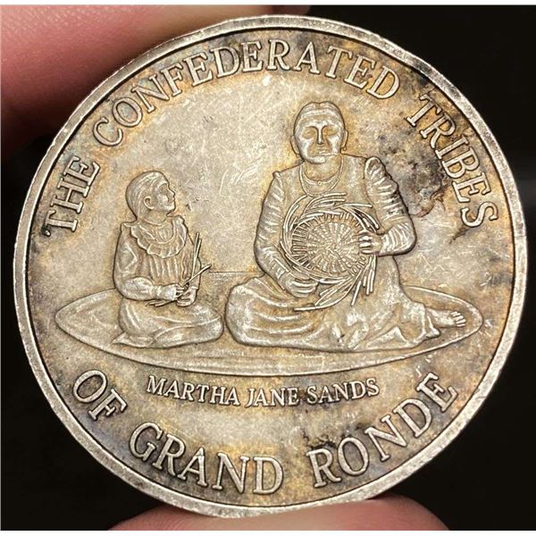 Spirit Mountain Casino "The Confederated Tribes Of Grand Ronde" 1 ozt .999 Silver