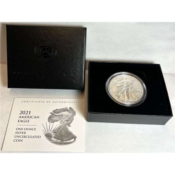 2021-W American Silver Eagle Type 2 MS69