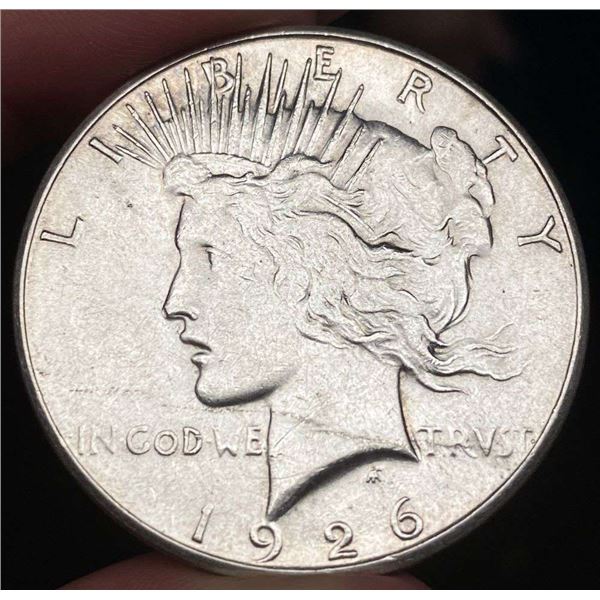 1926-S Peace Silver Dollar AU58