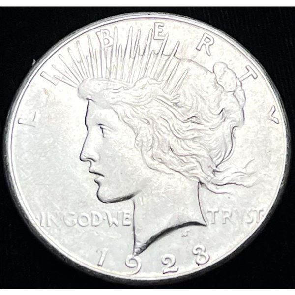 1923-S Peace Silver Dollar Choice AU