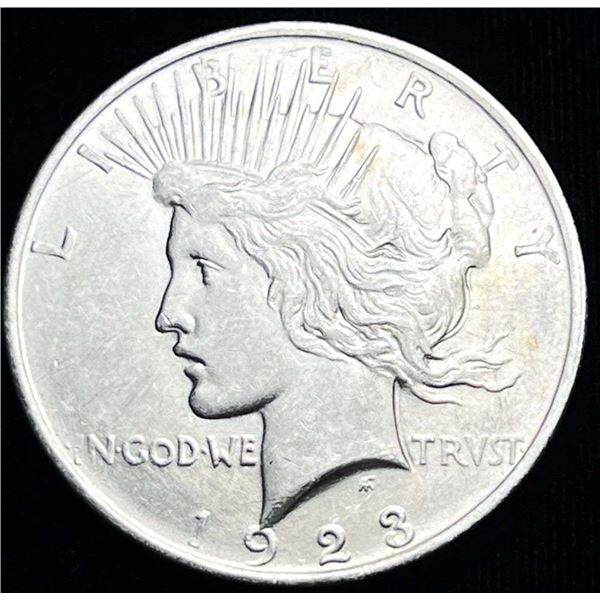 1923-D Peace Silver Dollar Choice AU