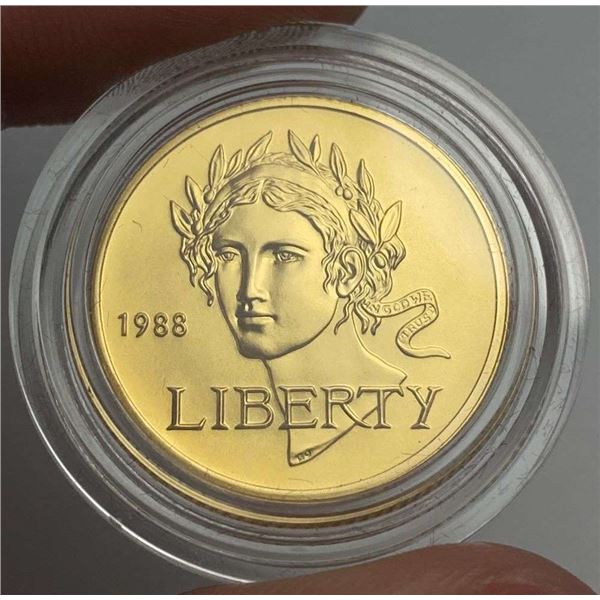 1988-W United States "Olympic" Commemorative $5 Gold MS69+