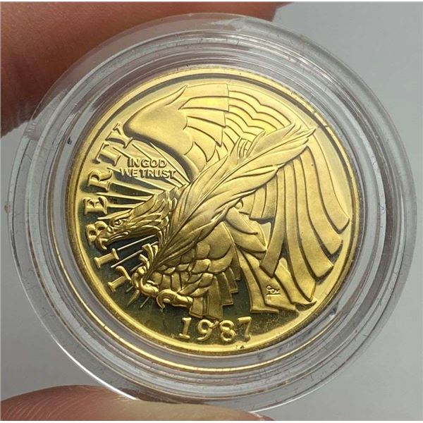 1987-W United States "Constitution" Commemorative $5 Gold PF69+
