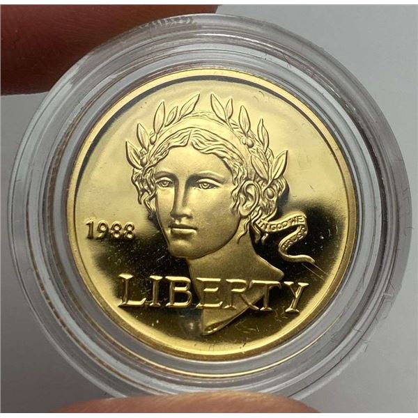 1988-W United States "Olympic" Commemorative $5 Gold PF69+