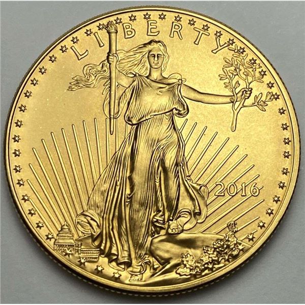 Last Minute! 2016 American Gold Eagle 1 ozt $50
