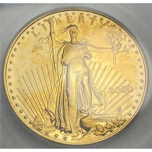 Last Minute! 2000 American Gold Eagle 1 ozt $50 MS70