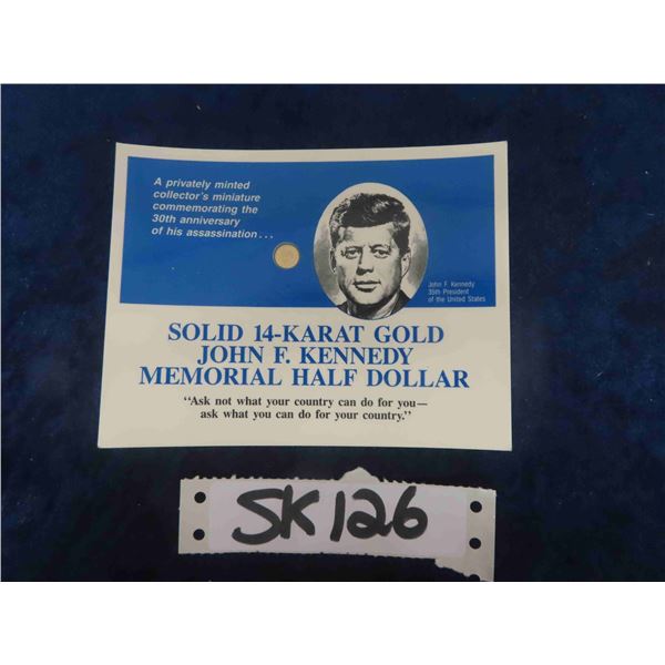 Happy Anniversary Keepsake Gift – Uncirculated JFK Kennedy Half Dollar US Coin