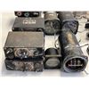 Image 2 : Group of assorted vintage aviation parts - includes Aircraft radio C-1514/A / Nautical Miles Indicat