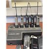 Image 2 : Group of 9 vintage VHF transceivers & Motorola battery charger stand - includes Realistic transceive