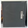 Image 1 : Mastercraft one-door metal storage utility cabinet w/ contents (24" W x 12" L x 28" H)