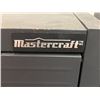 Image 2 : Mastercraft one-door metal storage utility cabinet w/ contents (24" W x 12" L x 28" H)