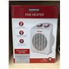 Image 2 : Group of 3 assorted fan heaters - includes NEW Konwin fan heater model: FH-18 (in box) / Comfort Zon