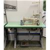Image 1 : Mason - sewing machine w/ sewing machine table - model: KM-250A (approx 48" W x 20" L x 30" H)
