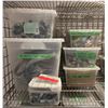 Image 2 : Shelf lot full of industrial misc items - includes 7" swivel loop hangers / un-strut pcs / 2 hole em
