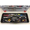 Image 3 : Stanley toolbox full of assorted mechanical & misc - includes wrenches / pliers / screwdrivers / L s