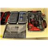 Image 2 : Group of assorted tool sets - includes Husky 43-piece stubby set / Mastercraft screwdriver bit set /
