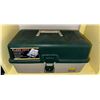 Image 2 : Plano - 3 large lift-up trays/deep bottom storage w/ fishing hooks, reels etc - model: 6803