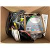 Image 2 : 2 boxes full of assorted tools related items - includes 7" LED versa lite flush mount / work lights 