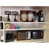 Image 3 : Entire shelf lot full of assorted items - includes Bose speakers vintage Sony FM/AM 2band radio /ICF