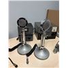 Image 2 : Group of 7 vintage studio items - includes Astatic D-104 microphones / Hallicrafters speakers / John
