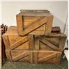 Image 2 : Large group of wooden chairs - approx 11 & wooden crates - approx 5