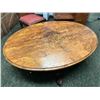 Image 2 : Group of 4 - includes oval mahogany wooden table (approx 50" x 22") / Mahogany contemporary 5-drawer