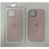 Image 1 : Original Apple iPhone 13 leather case - chalk pink - model A2706