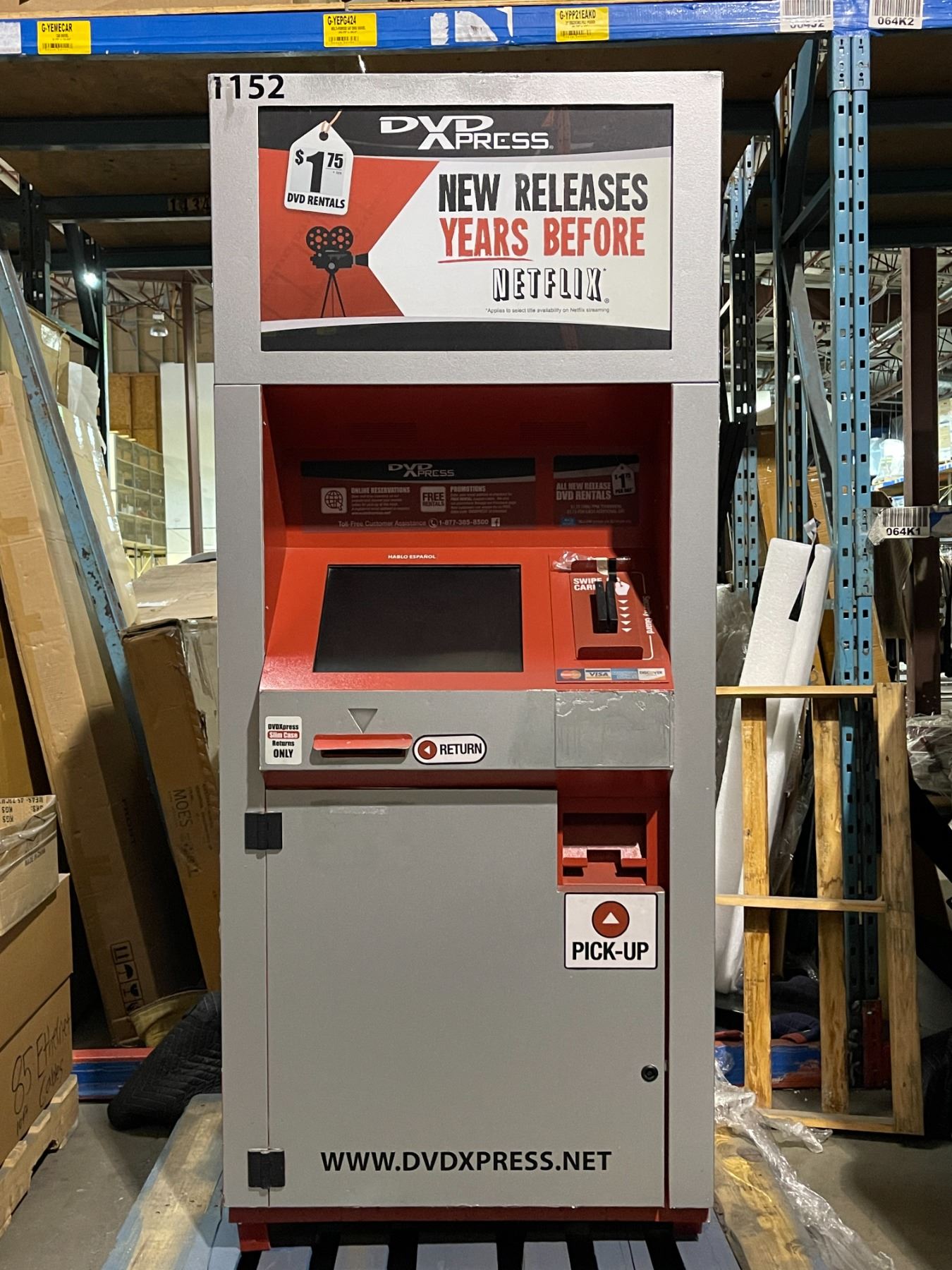 DVD Xpress Rental Vending Machine - model: DS800 (approx 32