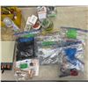 Image 2 : Group of assorted school supplies - includes Uni-ball fine pens / transparent tape / sharpies / penc