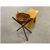 Image 2 : AquaTeak 18" - Asia teak shower bench & wooden salad bowl w/ floor stand