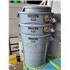 Image 2 : Group of assorted bins & garbage cans w/ misc tools - includes shovel /