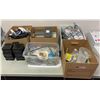 Image 1 : Group of assorted misc items - includes anchor ring kits / assorted hooks / NXT printer cables / USB