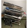 Image 3 : Large group of folding chairs w/ shopping cart