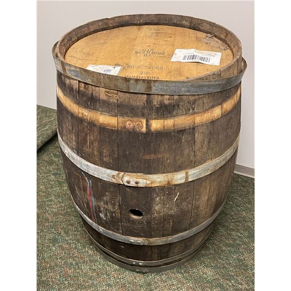 3ft tall - wooden barrel