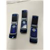 Image 2 : Group of 3 Motorola Krzr K1 phones - without chargers