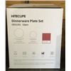 Image 2 : NEW Hiteclife 12 pc russet-red dinnerware plate set (New in box)