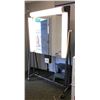 Image 1 : Large makeup mirror - approx 46" W x 7" L x 80" H bill Terzakis Hollywood