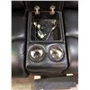 Image 2 : Home theatre reclining leather sofa - approx 78" x 32" x 38"