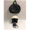 Image 1 : Fighter Pilot Prop Helmet w/ Gas Mask & bag