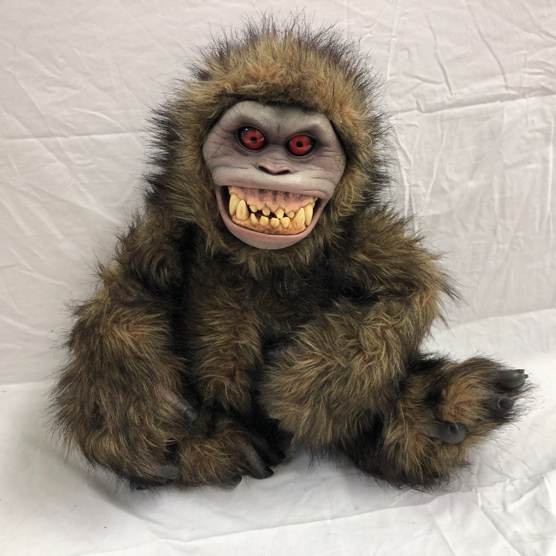 Custom-designed evil monkey prop