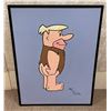 Image 1 : "The Flintstones" - Original painting "Barney Rubble" on canvas signed by artist (approx. 31 1/2in x