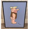 Image 1 : "The Flintstones" - Original painting "Barney Rubble" on canvas signed by artist (approx. 31 1/2in x