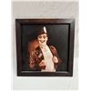 Image 1 : Framed Clown print - approx. 18 1/2in x 18 1/2in