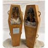 Image 3 : Custom-made decorative coffins w/ skeletons. Made for Bill & Maureen Terezakis (approx. 14in wide x