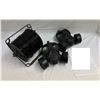 Image 1 : Group of 2 Hero prop gas masks from set dec & Hero detonator spool