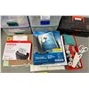 Image 2 : Group of misc. items - includes iWata studio series air compressor/ office stationery/ sewing suppli