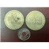 Image 1 : 2004 Canadian 25-Cent Remembrance Poppy Coloured Quarter & set of 2 New York Las Vegas Nevada 1997 O